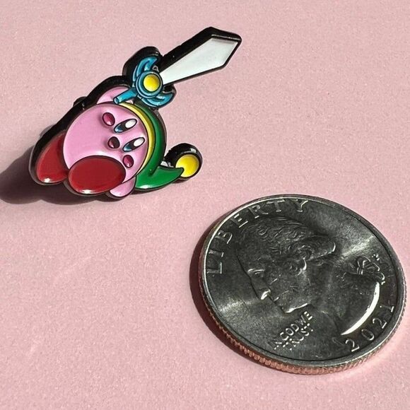 Legend of Zelda Link X Kirby Enamel Pin - Picture 3 of 5
